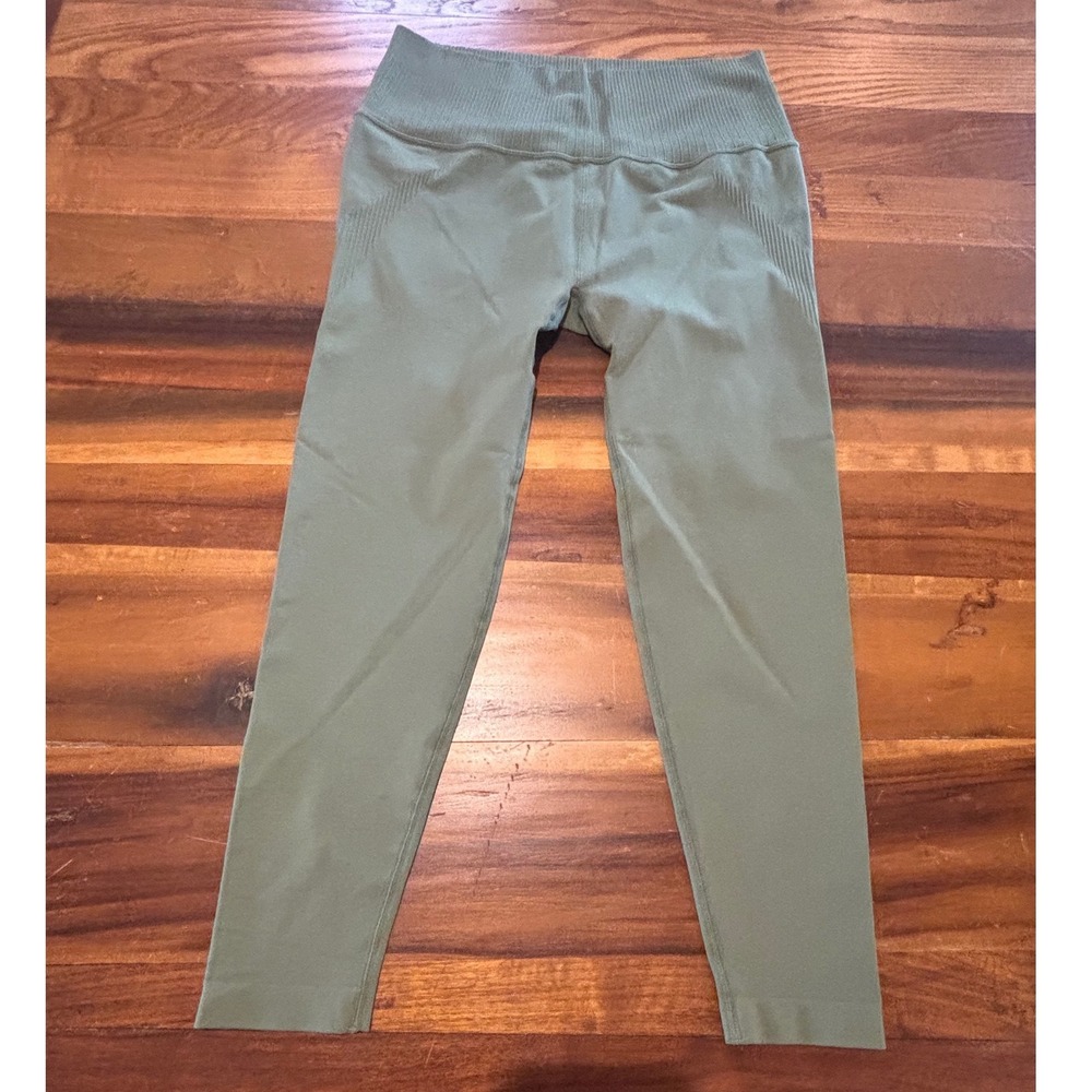 Joy Lab Women Sage Green Seamless High Waisted Leggings Large Yoga Pants